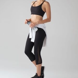 Lululemon Train Times Crop (17") Leggings Size 4 Black